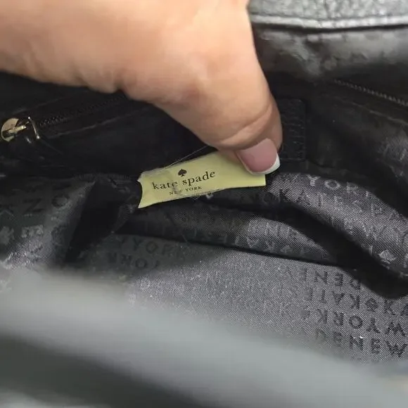 Kate Spade Black Mulberry Pebbled Leather Backpack   #854 - Picture 13 of 13